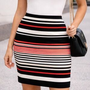 Ann Taylor striped multicolor pencil skirt ❤️